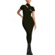 thumbnail image 1 of Txlixc Vestido de punto largo, cuello alto de manga corta Txlixc  moda, 1 of 5