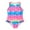 Multicolour, variant on PMVFHDE One Piece Shorts Swimsuit Girls High Waisted Swimsuit Girls Colorful Swimsuit Girls Fish Scale Printed Swimsuit Multicolour,4-6 Years
