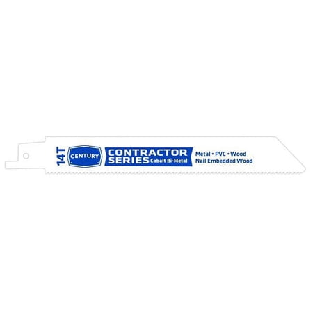 UPC: 0081838076146 | Century Drill & Tool 178361465 6 in. x 14T 07614 Bi-Metal Contractor Reciprocating Blade Card