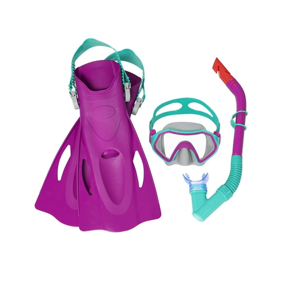 Juego de Buceo Snorkel para Niños 7 Años Bestway Protección Comfort UV morado