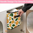 thumbnail image 5 of RATGDN Collapsible Fabric Cube Storage Bin with Double Handles for Living Room Bedroom Office Black - Orange Slices Green Leaf, 5 of 7