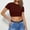 Wine, variant on Uaswgudfs Womens Casual Basic Cap Sleeve Solid Slim Fitted Round Neck Blouses Crop Tee Top 2025 New