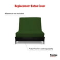 thumbnail image 3 of Premium Cotton/Polyester Futon Cover by Prestige Furnishings - Solid Collection - Solid Hunter Green - Cot Size (30" x 75"), 3 of 6