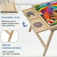 thumbnail image 3 of 1500 Piece Puzzle Table with Folding Legs and 4 Sliding Drawers,34" x 26" Wooden Jigsaw Puzzle Board with Protective Coverfor Adults, 3 of 7