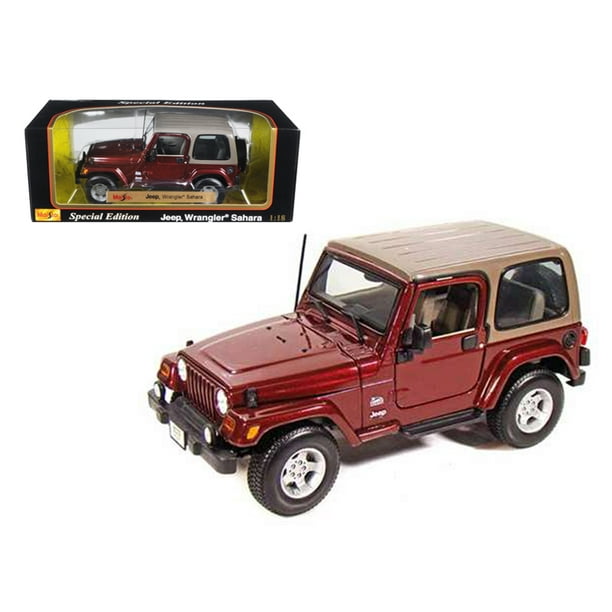 Maisto 31662bk Jeep Wrangler Sahara Black 1-18 Diecast Model Car -  