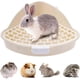thumbnail image 3 of Triangle Rabbit Litter Box, Corner Mounted Toilet For Hamsters And Chinchillas, 2Tier Potty With Cage Hooks, Blue, 3 of 5