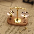 thumbnail image 4 of Vintage Balance Scales Ornament Miniature Accessories Metal Antique Justice Scale Model Home Office Desktop Decoration, 4 of 4