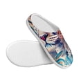 thumbnail image 3 of Lsque Vibrant Leopard In Flowers Pattern Womens Comfort Cotton on Scuff With Memory Foam and Anti-skid Sole Slipper-44/45, 3 of 7