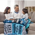 thumbnail image 5 of Grandpa Blanket Gift for Grandpa from Granddaughter, for Grandfather Who Wants Nothing, to My Grandpa Soft Blanket, Fathers Day Birthday Present for Grandpa 50" x60'''', 5 of 6