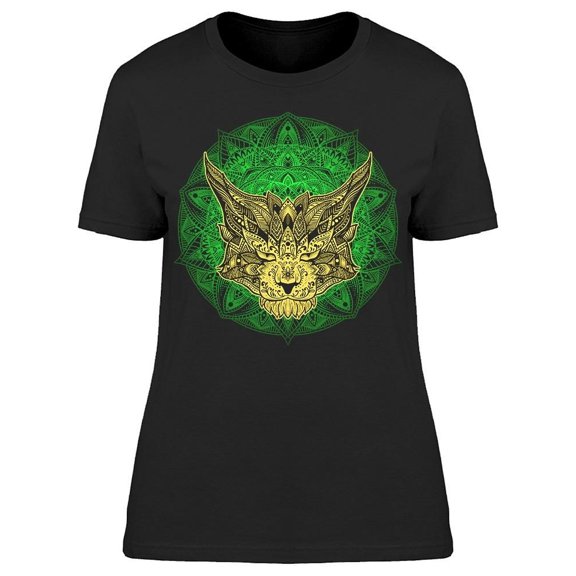 Cat Head Vintage Mandala Tee Women's -Image by Shutterstock