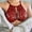 Red, variant on Womens See Through Bra Top Sheer Lace Bralet Crop Tops T Shirt Blouse Tee