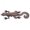 Gray Orange, variant on Floating Gecko Soft Fishing Lure, Lifelike Lizard Creature Bait with Curly Tail and Hooks for Bass and Pike, Green Stripe, 5.31 Inch