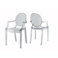 thumbnail image 2 of Trenton Clear Plastic  Polycarbonate Arm Chair, 2 of 4