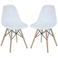 thumbnail image 2 of Modway Pyramid Dining Side Chairs Set of 2 in White, 2 of 4