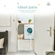 thumbnail image 5 of Kids Heroes Puerta de Seguridad Interior para Bebes y Perros - Reja para Escaleras y Puertas entre 76 y 83 cm - Incluye Extensión de 7 cm para un Ancho de 90 cm - Altura 78 cm - Blanco, 5 of 16
