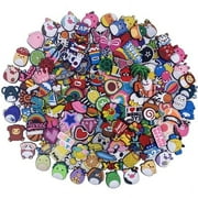 100PCs Random Shoe Charms for Croc, Non-Reapeat Decorations for Croc Clog, Suitable for Kids, Boys, Girls, Men, Women