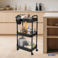 thumbnail image 2 of Carrito Auxiliar Organizador STYRKA Multiusos 3 Niveles con Ruedas, 2 of 8