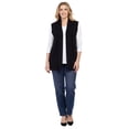 thumbnail image 5 of Turtle Bay New York Women's Long Sleeveless Open Front Soft Shawl Collar Vest, 5 of 7