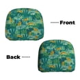 thumbnail image 6 of Kdxio Jungle Leopard Pattern Print 2 Piece Car Head Rest Covers Set Auto Front/Rear Seats Headrest Cover Universal Fit Most Cars,Sedan, SUV, 6 of 9