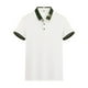 thumbnail image 4 of Mens Casual Manga Corta Botón Abajo Camisas de Color Sólido Botón Turndown Cuello Blusa Camisa, Poliéster, 4 of 5