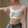 thumbnail image 2 of AherBiu Going out Tops for Women Crop Tank Tops Double Spaghetti Strap Slim Fitted Yoga Tops Built in Bra, 2 of 7