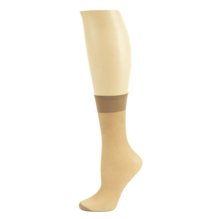 Women s Sheer 6-pair Packs Ankle Highs Comfort with Reinforced Toe - Great for Dress Shoes  Nursing Shoes Everyday Wear