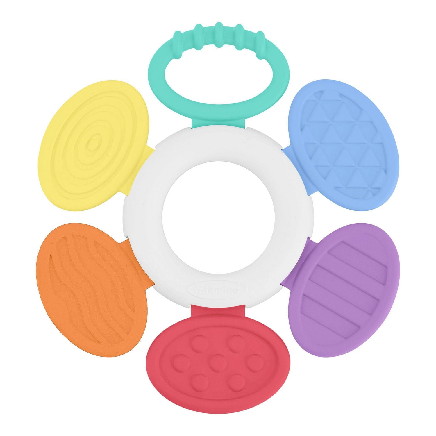 Infantino Discover & Play Rattle, Colorful textured rattle