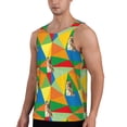 thumbnail image 2 of Lsque German Shepherd Dog Pattern Mens Tank Tops Muscle Athletic Quick Dry Sleeveless Workout Fitness T Shirts Beach Tank Top, Loose-fit Sleeveless Shirt for Men-Medium, 2 of 7