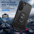 thumbnail image 2 of Full Body Protective Phone Case for Galaxy S22 Case, Heavy Duty Shockproof Cover Samsung Galaxy S22 Case [Dual Layer][Hard PC Back],Built in Finger Ring Stable Magnetic Ring Kickstand, 2 of 8