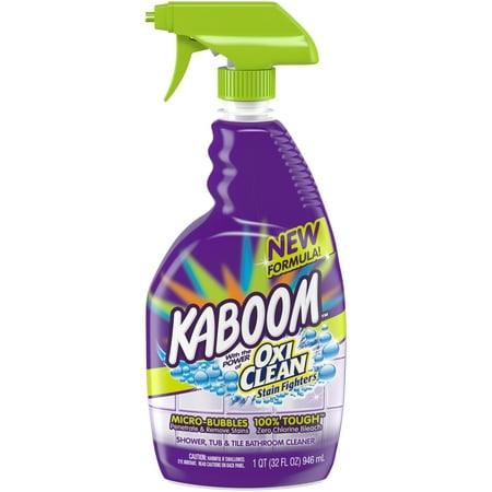(2 pack) Kaboom™ OxiClean™ Stain Fighters Shower, Tub, & Tile Bathroom Cleaner 32 fl. oz. (Best Cleaner For Plastic Shower)
