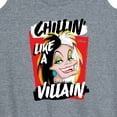 thumbnail image 3 of Disney Villains - Cruella Chillin Like A Villain - Women's Racerback Tank Top, 3 of 5