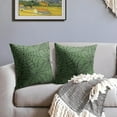 thumbnail image 3 of Green Halloween Spiderweb Pillow Covers 20x20 Set of 2 Black Web Outdoor Decorative Throw Pillows Halloween Scary Themed Farmhouse Pillowcases Linen Cushion Case Decor for Home Sofa Couch Bed, 3 of 6
