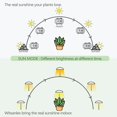 thumbnail image 4 of LED Grow Lights for Indoor Plants 4 Pack, Smart USB Small Full Spectrum Plant Lights with Remote, Height Adjustable, Auto On/Off, 4 of 6
