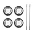 thumbnail image 2 of 4Pcs/Set 1/64 On-Road Model Car Wheel tires diy front rear & Tires Spare Parts for Hotwheels E5, 2 of 8
