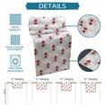 thumbnail image 6 of Red Poppy Flowers Table Runner 72 Inches, Spring Gray Eucalyptus Leaves Rustic Bed Runner Dresser Scarves Tabletop for Indoor Outdoor Parties/Ceremony/Banquet, 16" x 72", 6 of 9