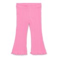 thumbnail image 3 of Garanimals Baby Girls Rib Jersey Leggings with Lettuce-Edge Trim, 3-Pack, Sizes 0-24M, 3 of 4