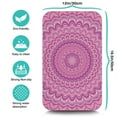 thumbnail image 4 of Indian Mandala Style Dish Drying Mat, Absorbent Geometric Pattern Coffee Bar Mat, Trippy Psychedelic Kitchen Counter Protector, 4 of 5