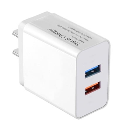 USB Wall Charger  USB Charging Power Adapter  Borz 2.4Amp 2-Port Quick Charger Plug Cube Compatible with iPhone 8/X/XS/XR/XS Max  Samsung Galaxy S10+/S10/S10e S9/S8/S7/S6 Edge+ Note8/9 Android Devices price history on PriceWatchPro