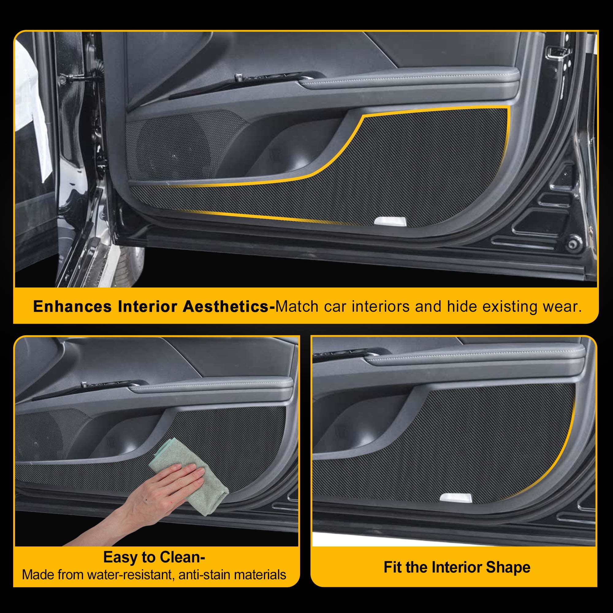 Unique Bargains Car Door Anti Kick Pad Sticker for Toyota Camry 2018-2025 1Set
