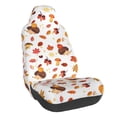 thumbnail image 1 of Wukai Autumn Maple Leaf with Hedgehog Full Set Car Seat Covers with Soft Padding Universal Auto Front Seats Protector and Cushion Mat, 1 of 5
