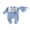Blue, variant on Baby Boy Duck Outfit Newborn Baby Boys Hospital Going Home Outfit Spring Fall Winter Clothes Waffled Stripe Footed Romper Embroidery Long Sleeve Footie Jumpsuit Hat