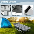thumbnail image 5 of Slsy Folding Camping Cots for Adults, Folding Sleeping Cots with 2 Sided Mattress & Carry Bag, Folding Cot Rollaway Guest Bed, 5 of 12