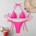 thumbnail image 5 of Dresfit Women's Minimalist One Piece Swimsuit - Soft Fabric Casual Swimwear Pink S, 5 of 7