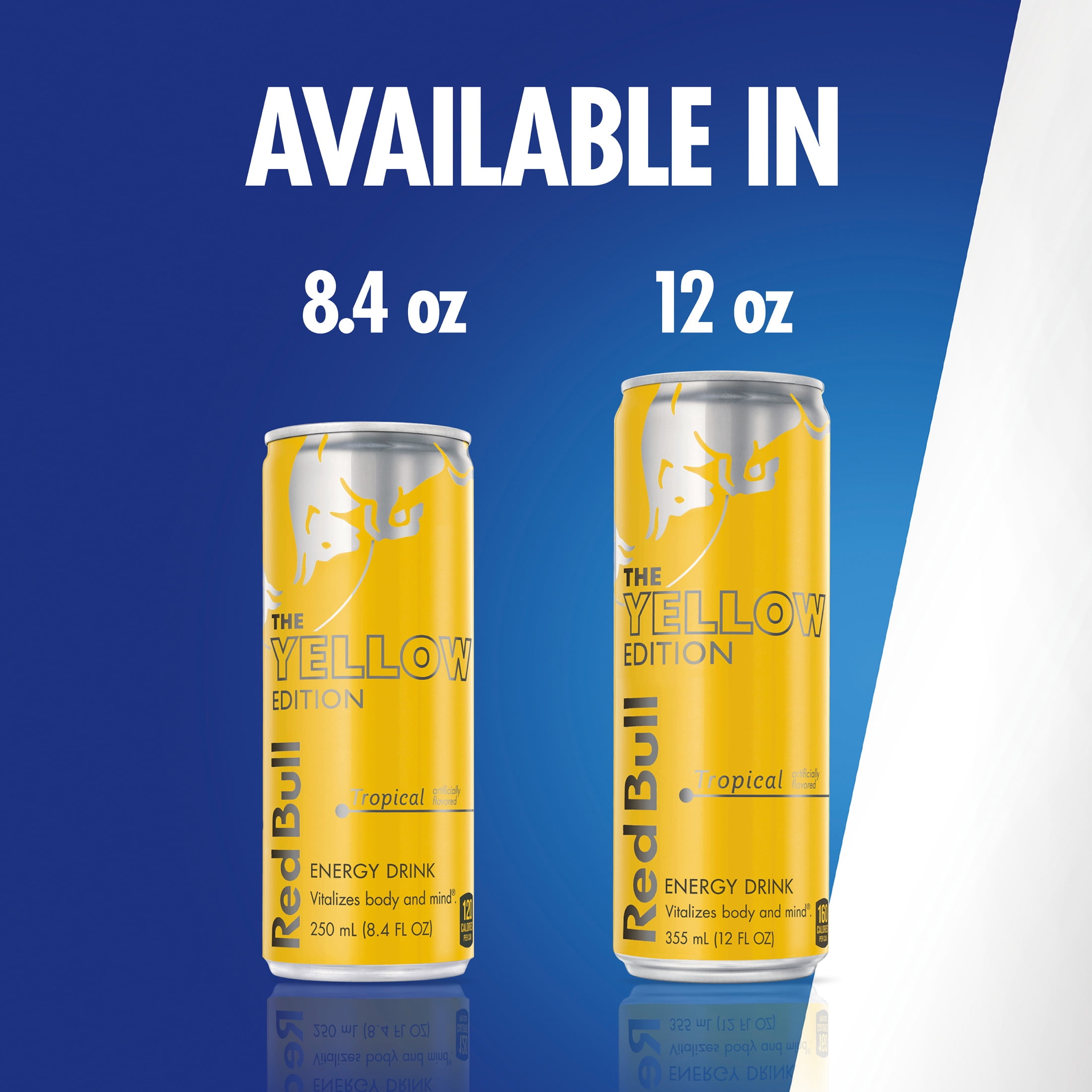 Red Bull Yellow Edition Single Can Tropical Energy Drink, 12