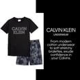 thumbnail image 4 of Conjunto de pijama Calvin Klein para niños, color negro/Icons, talla M, poliéster, 4 of 6
