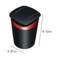 thumbnail image 4 of Tgbvmt Car Ashtray with Lid, Smell-Proof Stainless Steel Mini Trash Can with LED Light, Detachable Car Trash Bin for Clean Car Interior, Easy to Carry for Cars, Offices, Homes, and Outdoor Use, 4 of 7