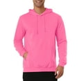 thumbnail image 1 of SUDADERA CON CAPUCHA INSPIRADA CHIC PARA HOMBRE DE MANGA LARGA SÓLIDA CON CORDÓN PULLOVER 2XL ROJO ROSA, 1 of 7