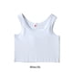 thumbnail image 4 of Qarigey Chaleco corto para mujer, camisetas sin mangas para verano, ropa interior sin mangas, sin costuras, talla S-5XL, Jersey transpirable, Ropa interior Blanco/2XL, 4 of 6