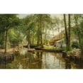 thumbnail image 3 of Peder Mørk Mønsted 18x13 Black Modern Framed Museum Art Print Titled - Going to Market (1911), 3 of 5