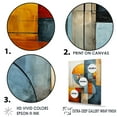 thumbnail image 3 of Designart "Assembling Cubism In Orange And Blue II" Cubism Wall Art Prints, 3 of 7